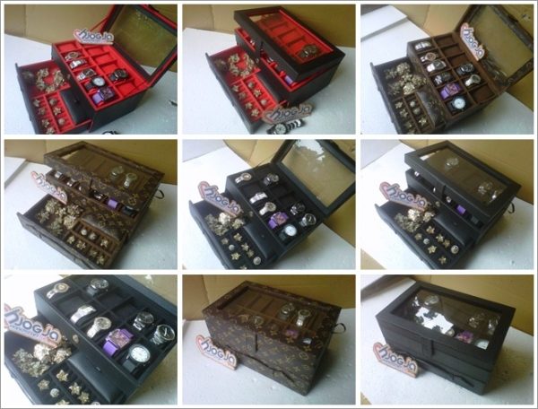 Box Jam Isi 12 Plus Laci Tempat Perhiasan 