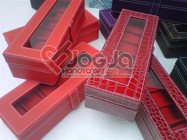 Full Color Box Jam Isi 6 Red and Red Croco Full Color Box Jam Isi 6 Red and Red Croco