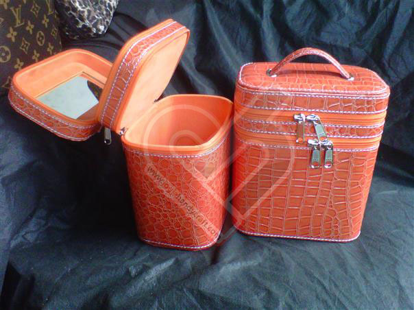 Make Up Case Motif Croco Orange Make Up Case Motif Croco Orange
