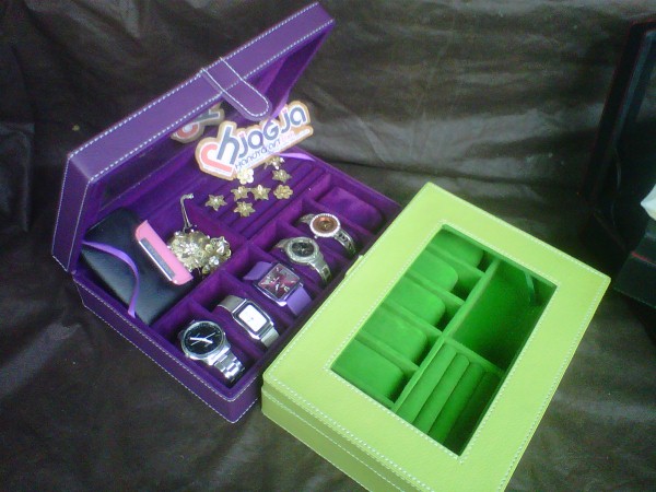 Box 3in1 Vinyl - Watch Mix Jewelry Organizer Box 3in1 Vinyl - Watch Mix Jewelry Organizer