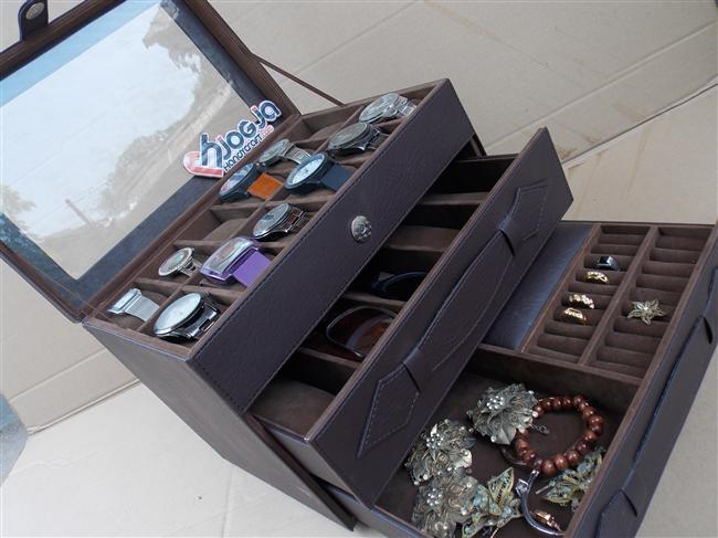 Watch Box Organizer For 12 Watches Mix Glasses and Accesories Drawer Watch Box Organizer For 12 Watches Mix Glasses and Accesories Drawer