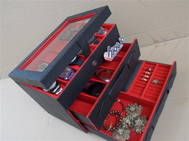 Watch Box Organizer For 12 Watches Mix Glasses and Accesories Drawer Watch Box Organizer For 12 Watches Mix Glasses and Accesories Drawer