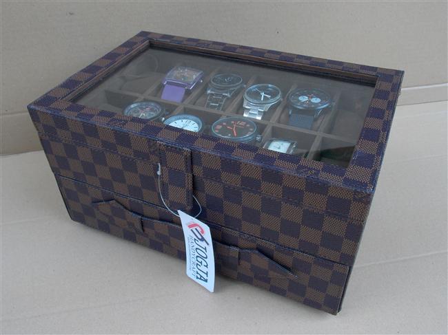 LV DAMIER BOX JAM TANGAN ISI 12 MIX LACI ACCESORIES