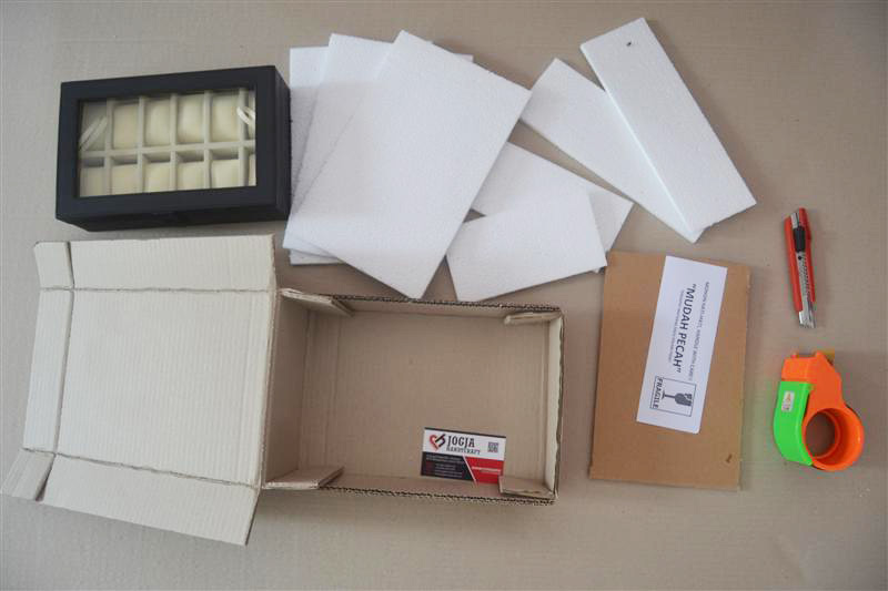 safety packaging step 1