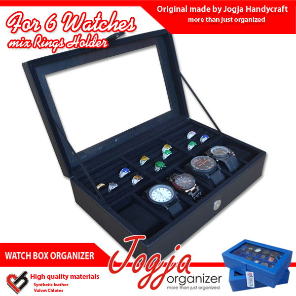 Watch Box Mix Ring Organizer | Kotak Jam Kombinasi Tempat Cincin