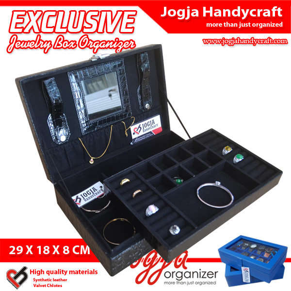 EXCLUSIVE JEWELRY BOXES CROCO MOTIF | Tempat Perhiasan Dan Accesories