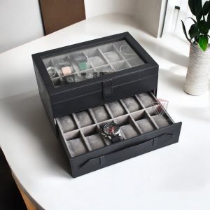 Watch Box Organizer – Kotak Tempat Jam Tangan Susun Isi 24 - Gambar 10