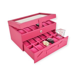 Watch Box Organizer – Kotak Tempat Jam Tangan Susun Isi 24 - Gambar 5