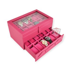 Watch Box Organizer – Kotak Tempat Jam Tangan Susun Isi 24 - Gambar 4