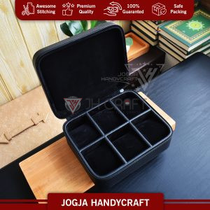 6 Slots Premium Travel Watch Box For Sport Watches - Tempat Jam Tangan Travel Jumbo - Gambar 5