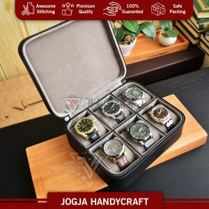 6 Slots Premium Travel Watch Box For Sport Watches - Tempat Jam Tangan Travel Jumbo - Gambar 7