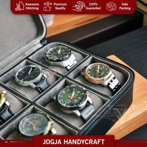 6 Slots Premium Travel Watch Box For Sport Watches - Tempat Jam Tangan Travel Jumbo - Gambar 10
