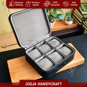 6 Slots Premium Travel Watch Box For Sport Watches - Tempat Jam Tangan Travel Jumbo - Gambar 9