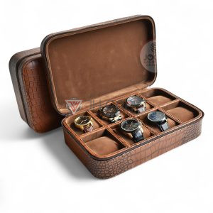 8 Slots Premium Travel Watch Box For Sport Watches - Tempat Jam Tangan Travel Jumbo