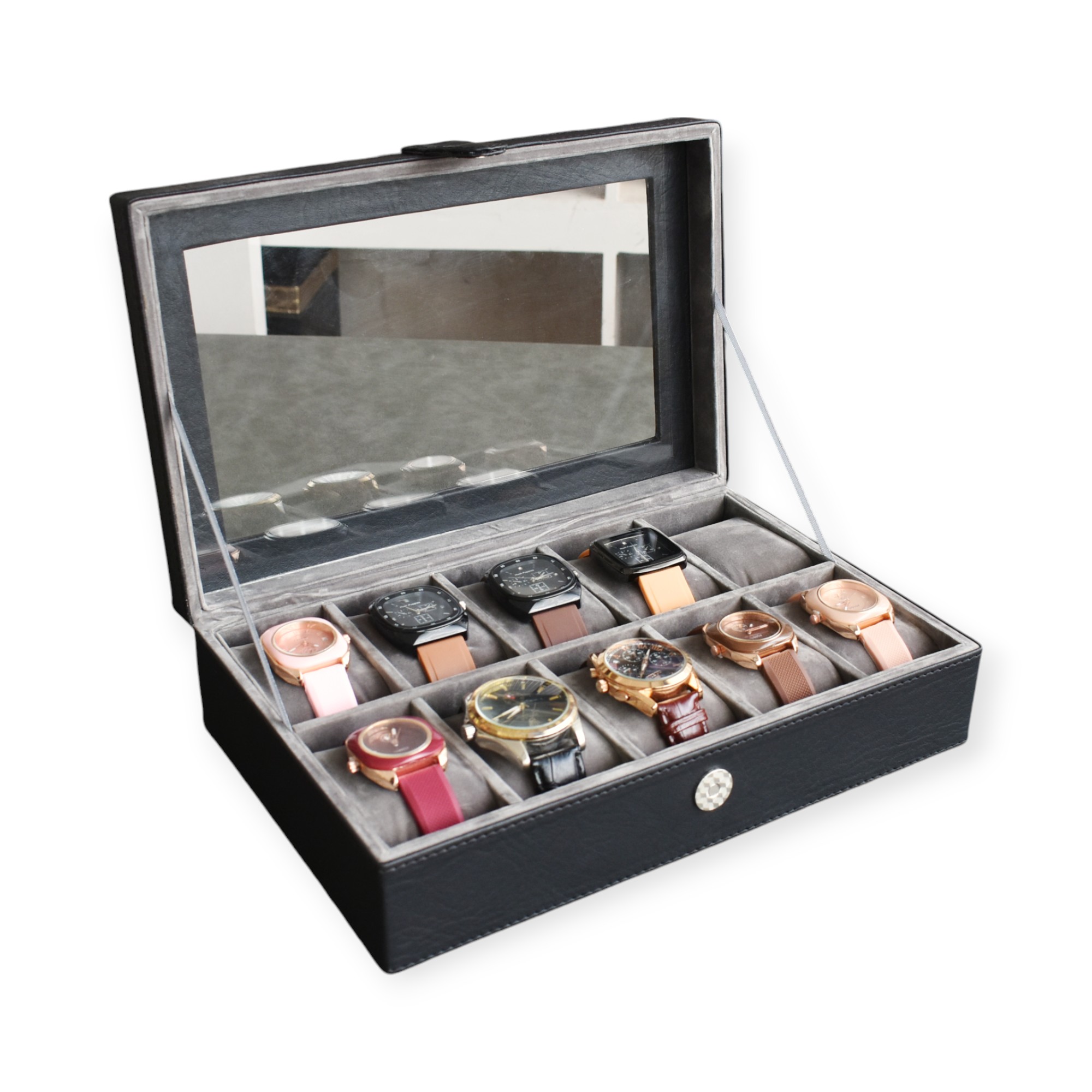 DSC_0005-Photoroom Watch Box Organizer – Kotak Tempat Jam Tangan Isi 10 (SPORT) - Gambar 1